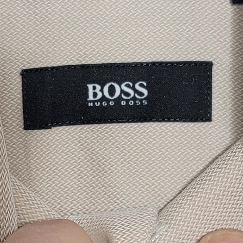 Hugo Boss Mens Shirt 15 32/33 Long Sleeve Button Up Mauve Casual Dress - Picture 4 of 12